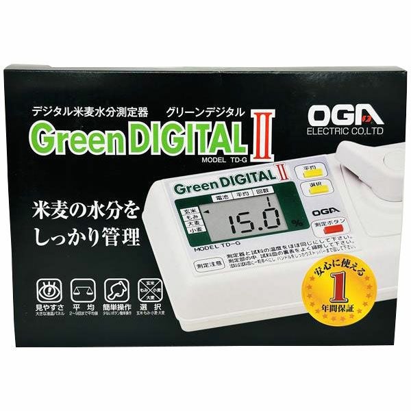 即日出荷 オガ電子 デジタル米麦水分測定器 グリーンデジタルII TD-G